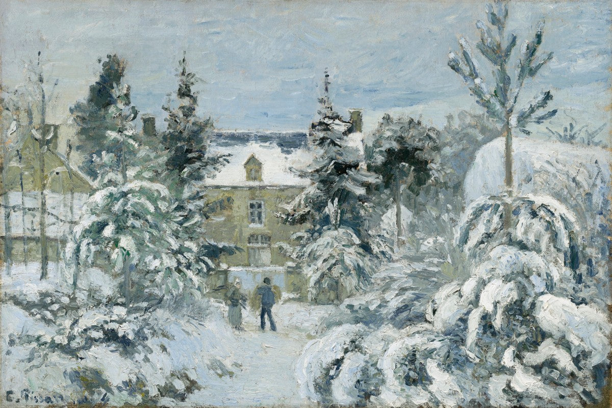 Piette's House at Montfoucault by Camille Pissarro