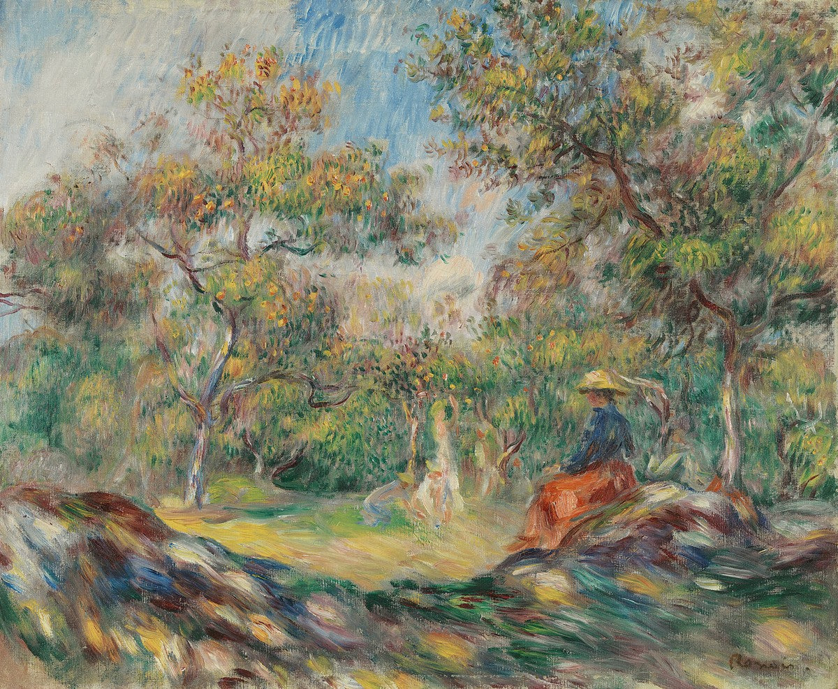 Femme Dans Un Paysage by Pierre-Auguste Renoir