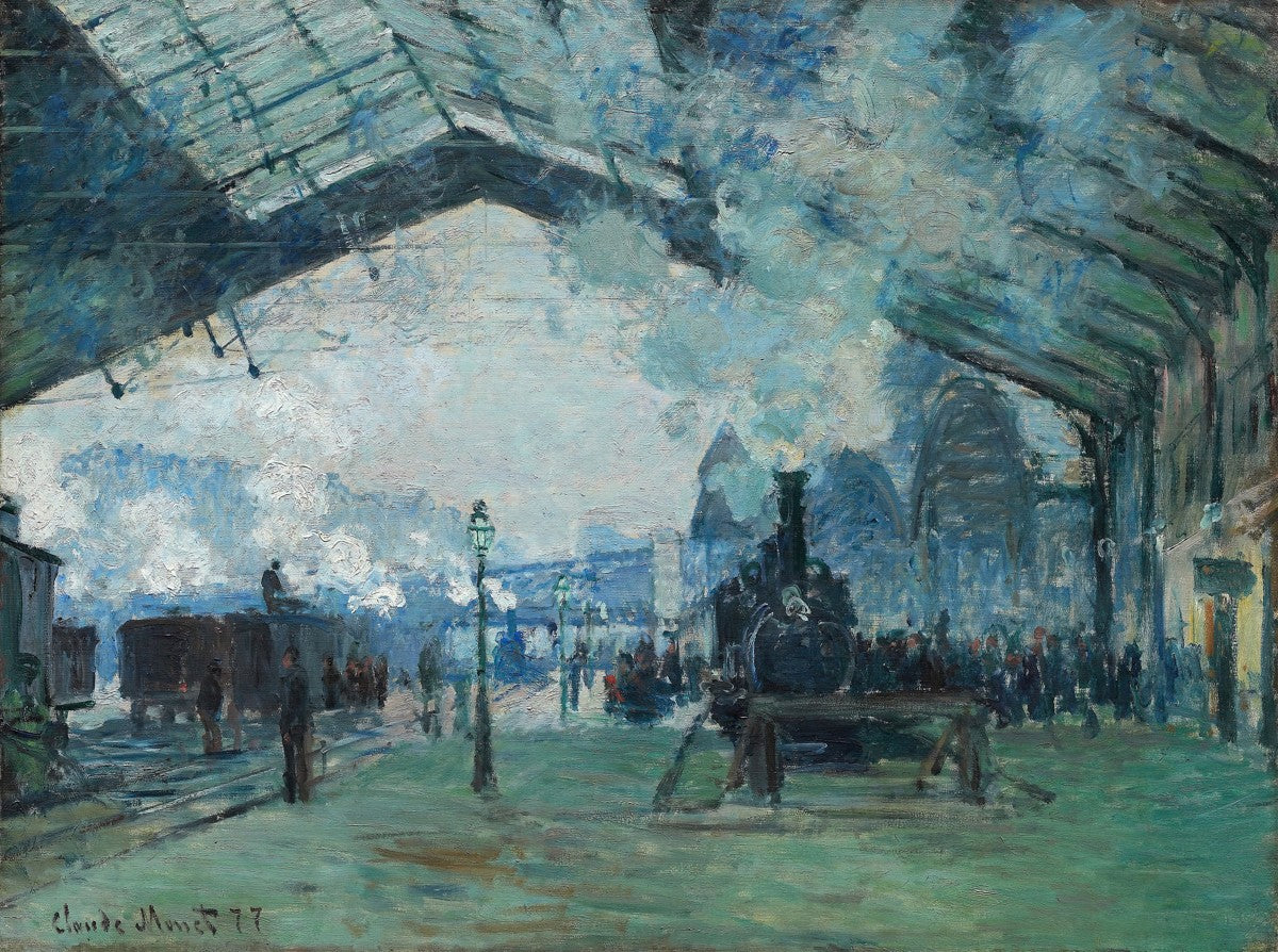 Arrival of the Normandy Train, Gare Saint-Lazare by Claude Monet