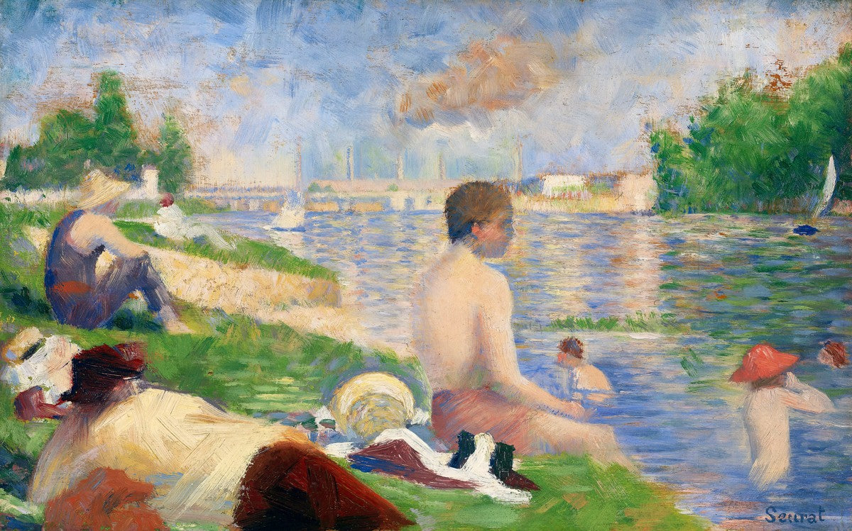 Final Study for “Bathers at Asnières” by Georges Seurat