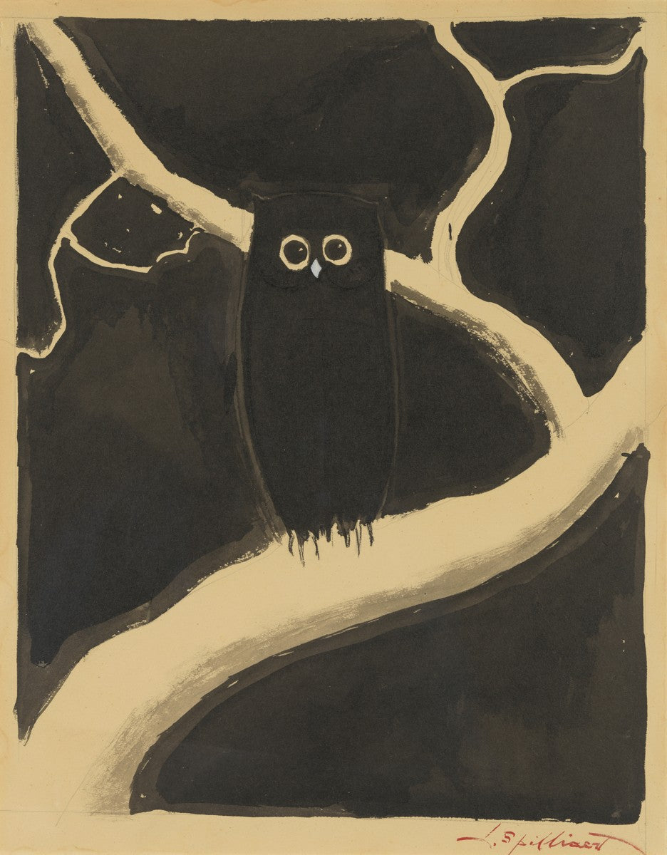 De uil (1919) by Léon Spilliaert