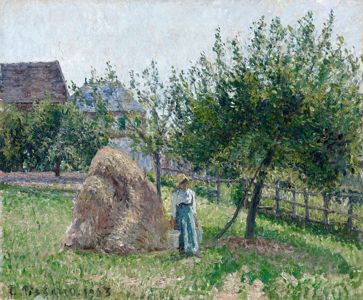 Apple trees in Eragny by Camille Pissarro