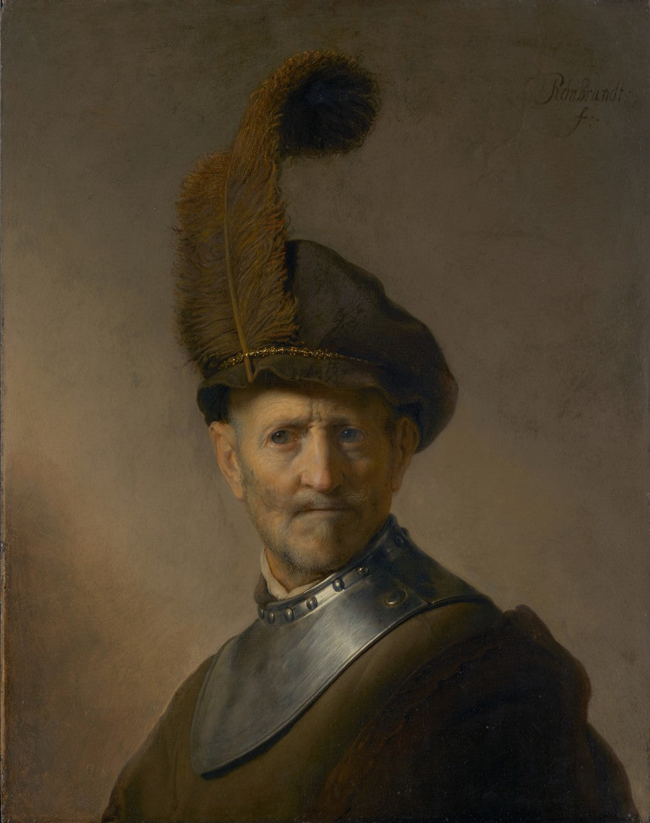 An Old Man in Military Costume by Rembrandt van Rijn