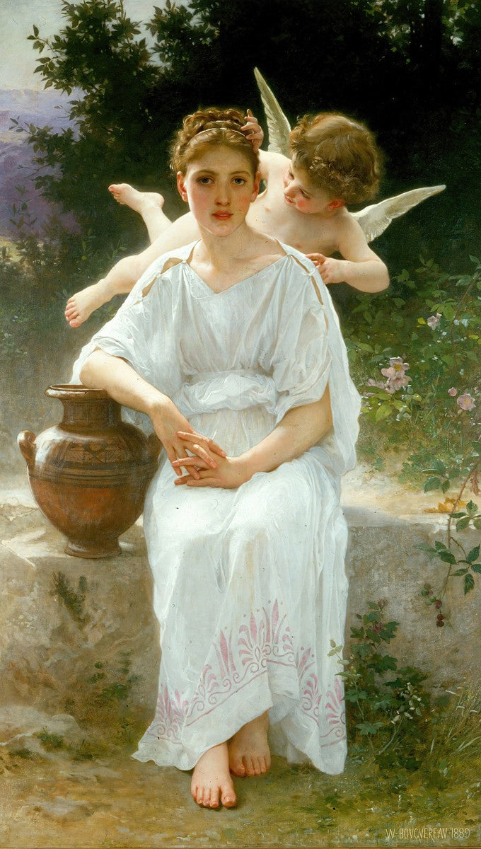 Whisperings of Love by William Bouguereau