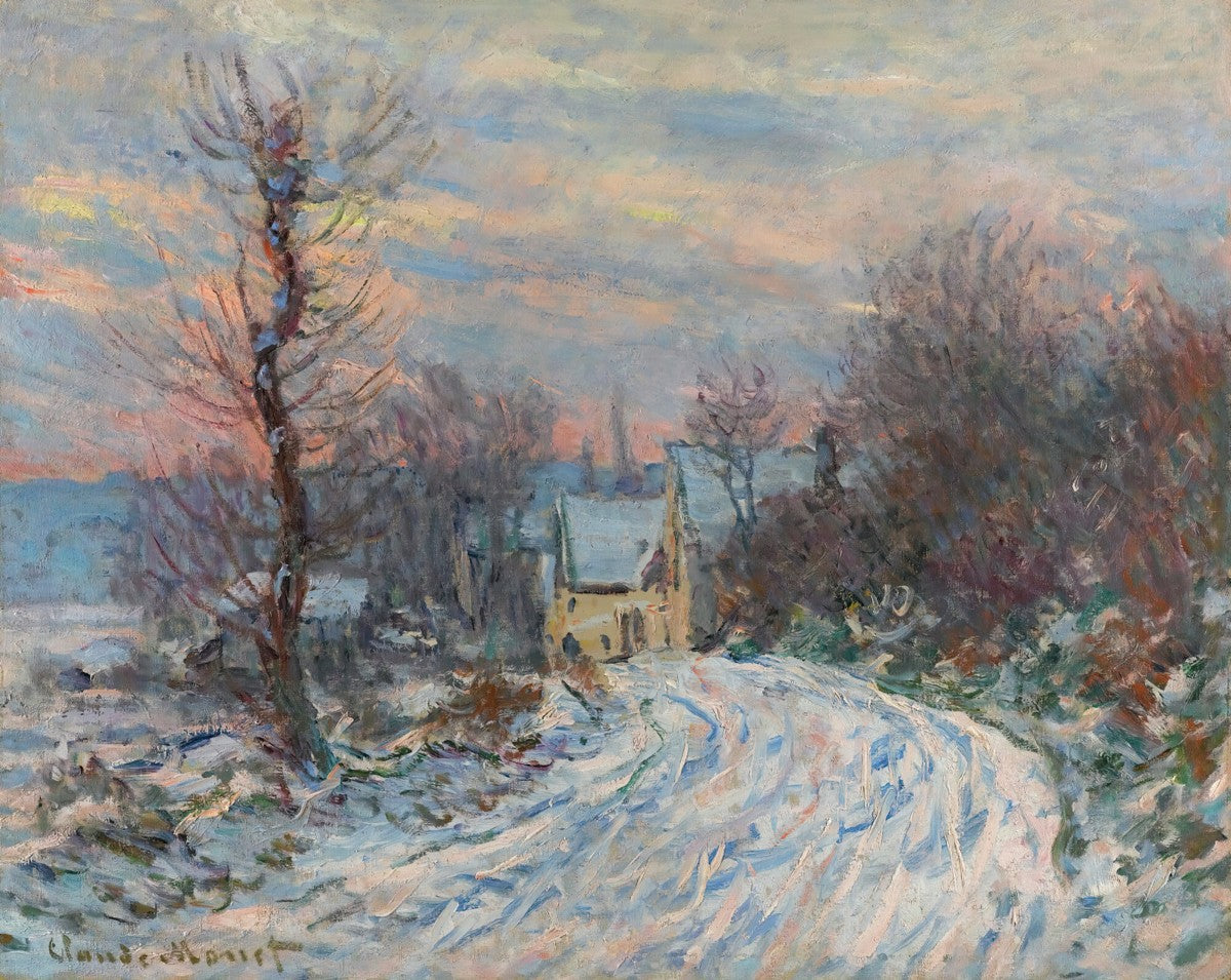 L’entrée De Giverny En Hiver by Claude Monet