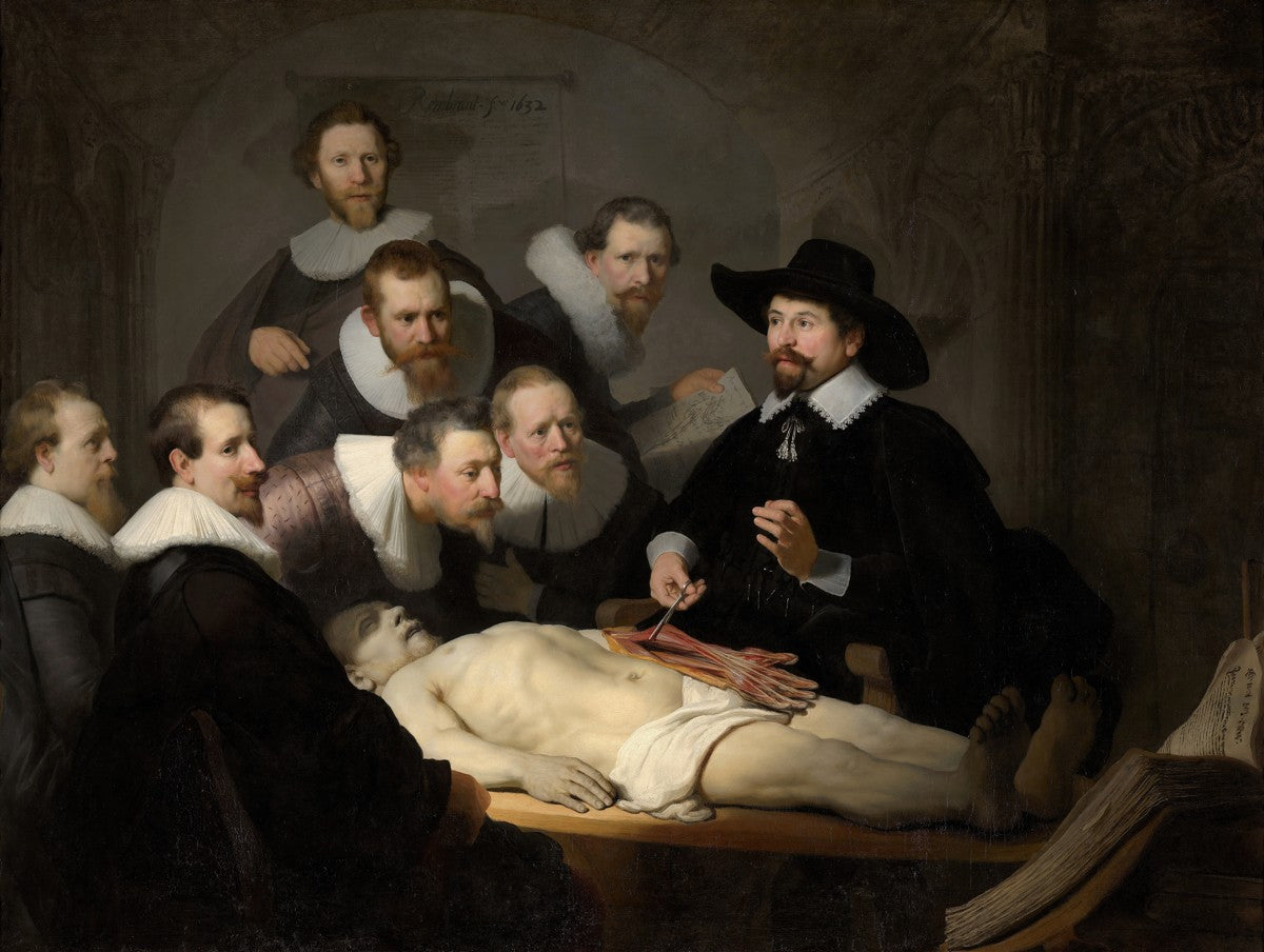 The Anatomy Lesson of Dr Nicolaes Tulp by Rembrandt van Rijn