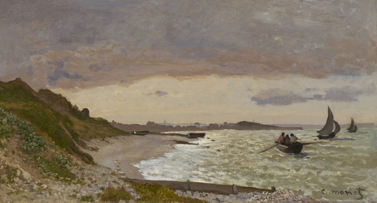 The Seashore at Sainte-Adresse by Claude Monet