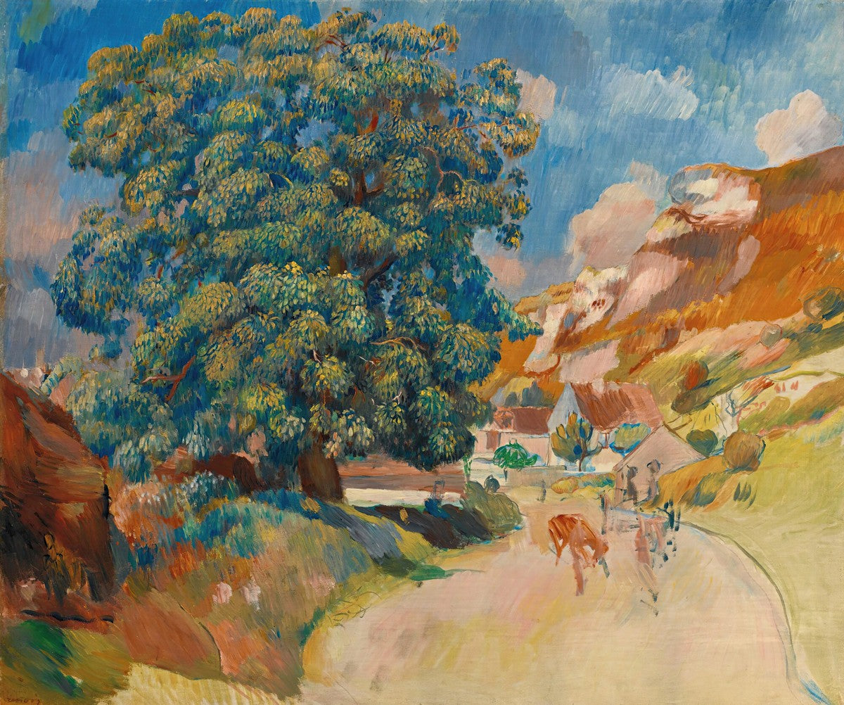 Le Grand Arbre Au Bord De La Route by Pierre-Auguste Renoir