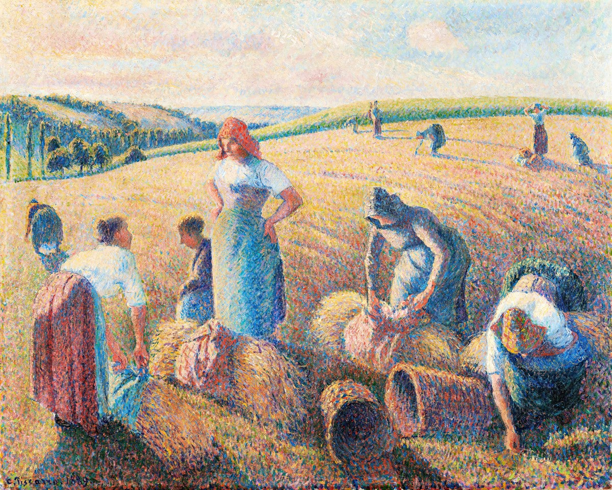 The gleaners by Camille Pissarro