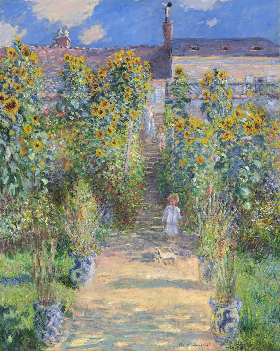 The Artist’s Garden at Vétheuil by Claude Monet