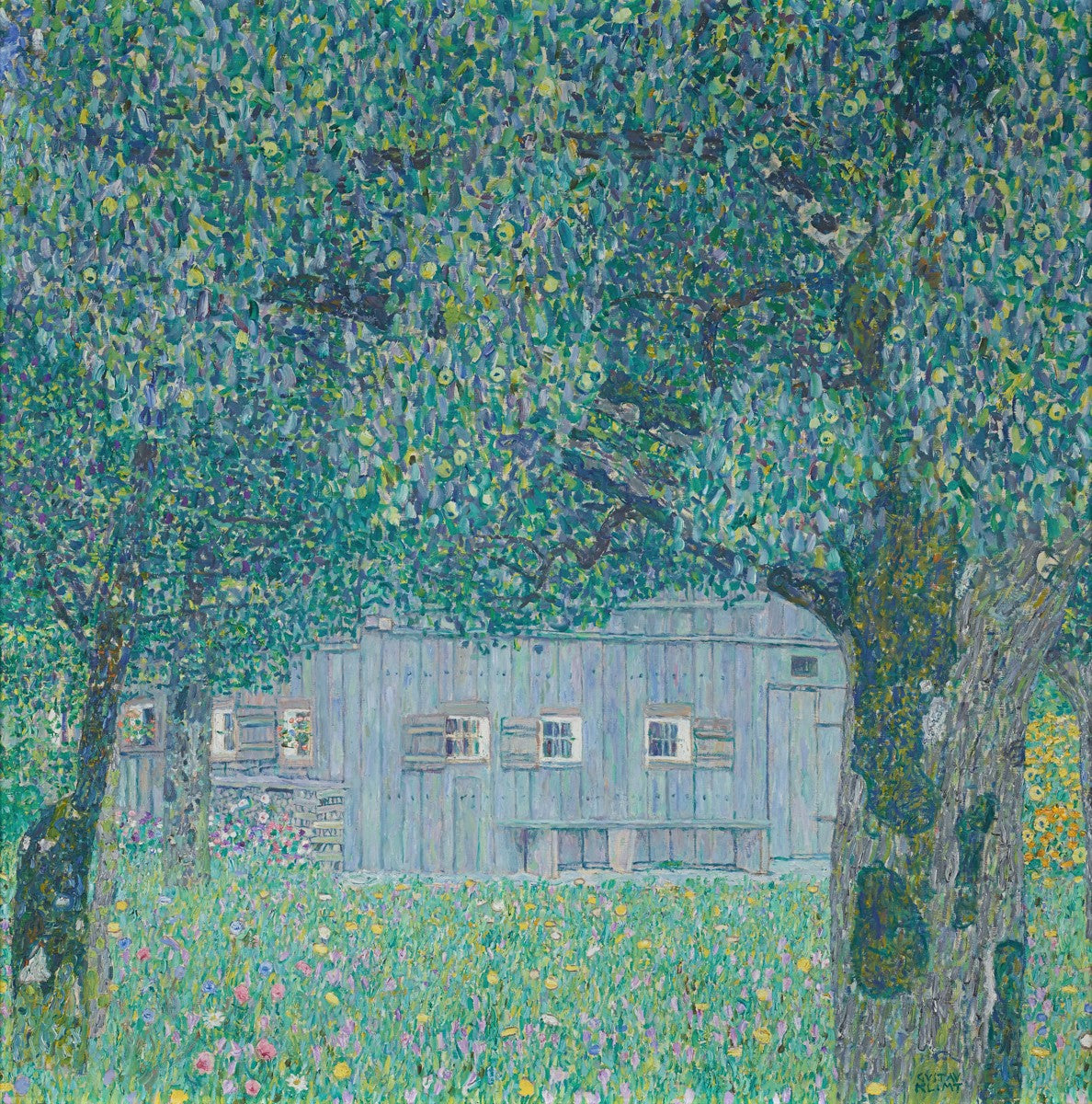 Bauernhaus in Buchberg (Oberösterreichisches Bauernhaus) by Gustav Klimt