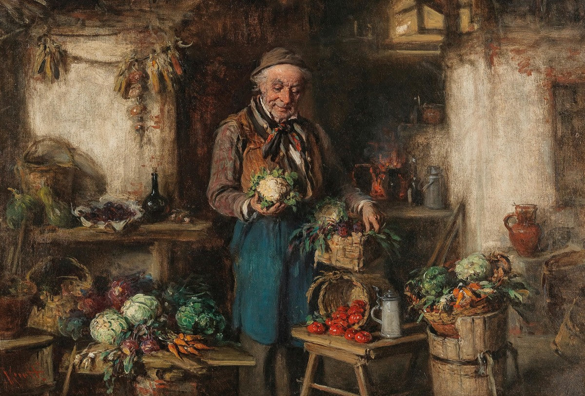 Der Gemüsehändler by Hermann Kern