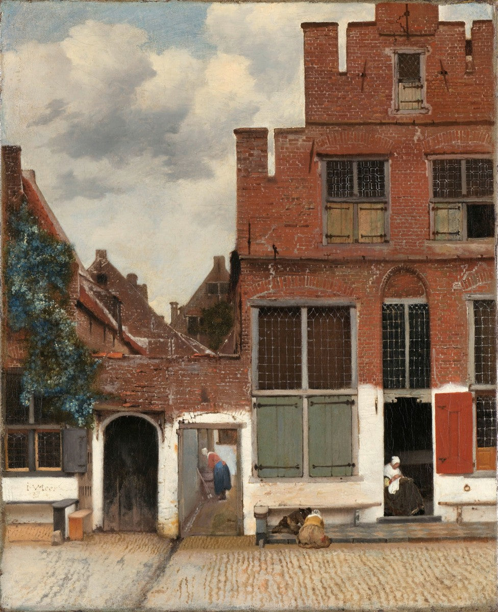 View of Houses in Delft, Known as ‘The Little Street’ byJohannes Vermeer