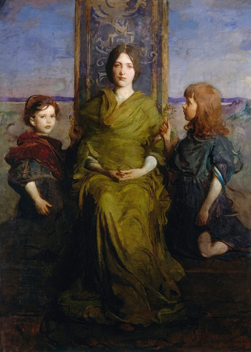 Virgin Enthroned by Abbott Handerson Thayer