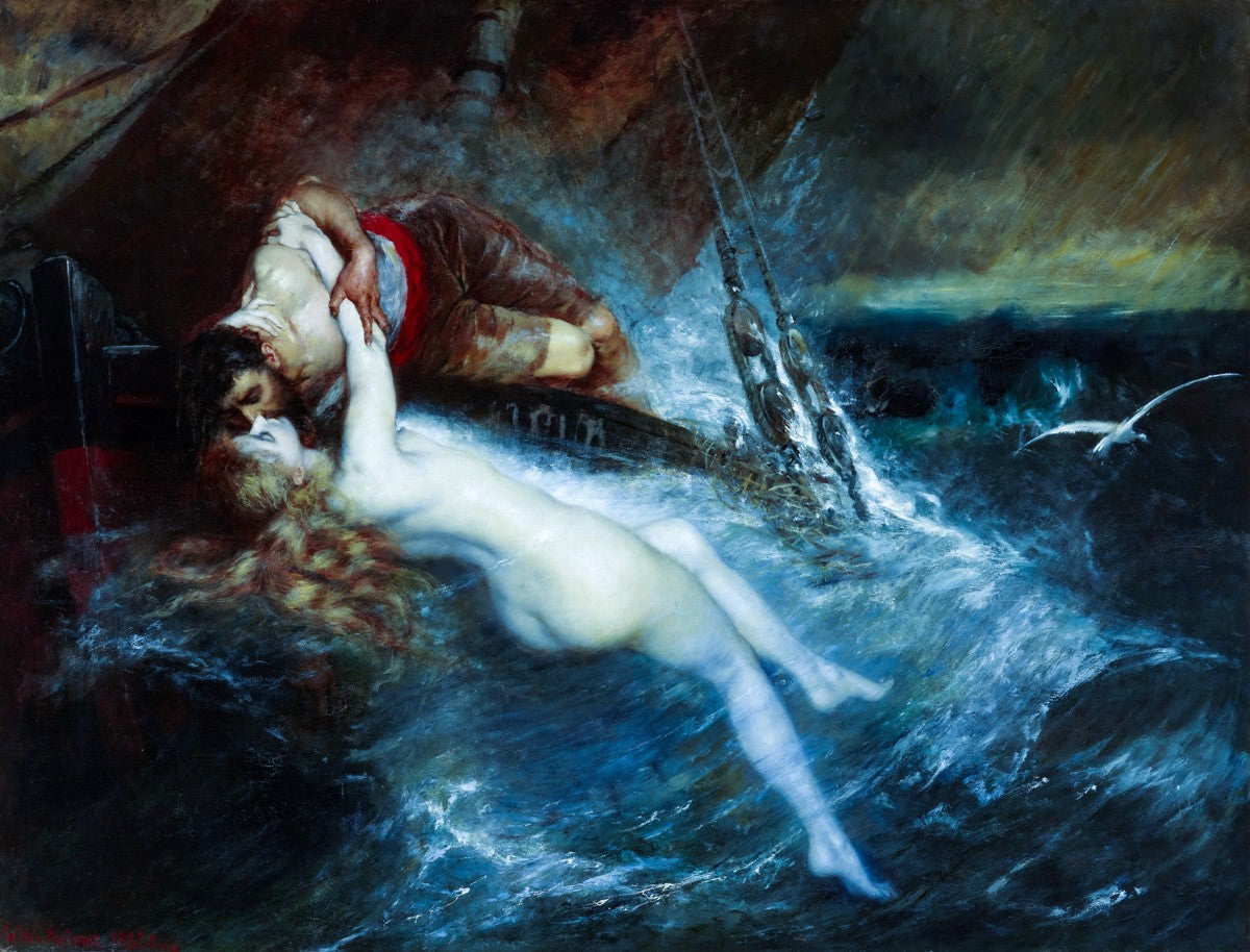 The Kiss of the Siren by Gustav Wertheimer