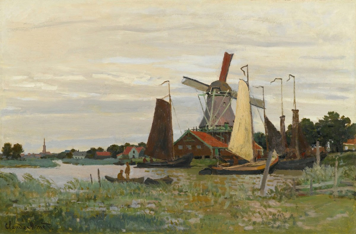 Un Moulin À Zaandam by Claude Monet