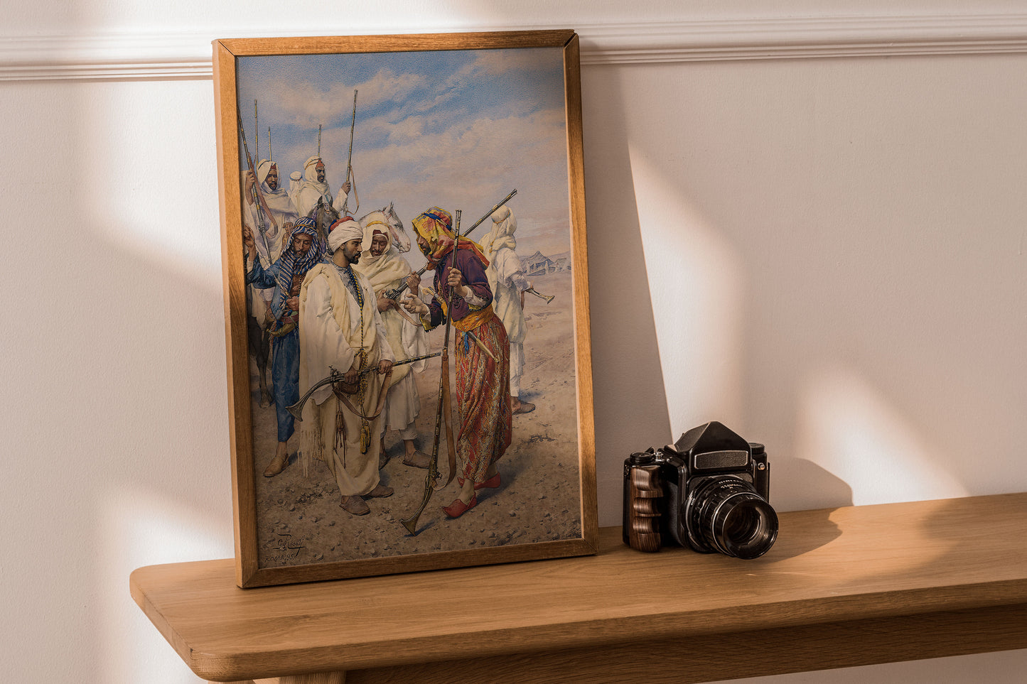 Bedouins Preparing a Raiding Party by Giulio Rosati