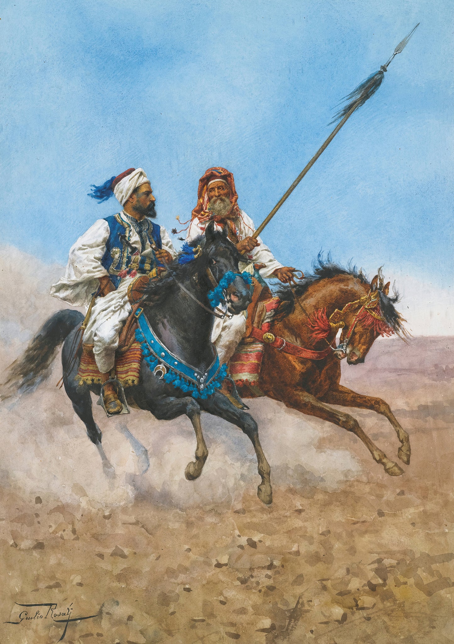 The Arab Riders by Giulio Rosati