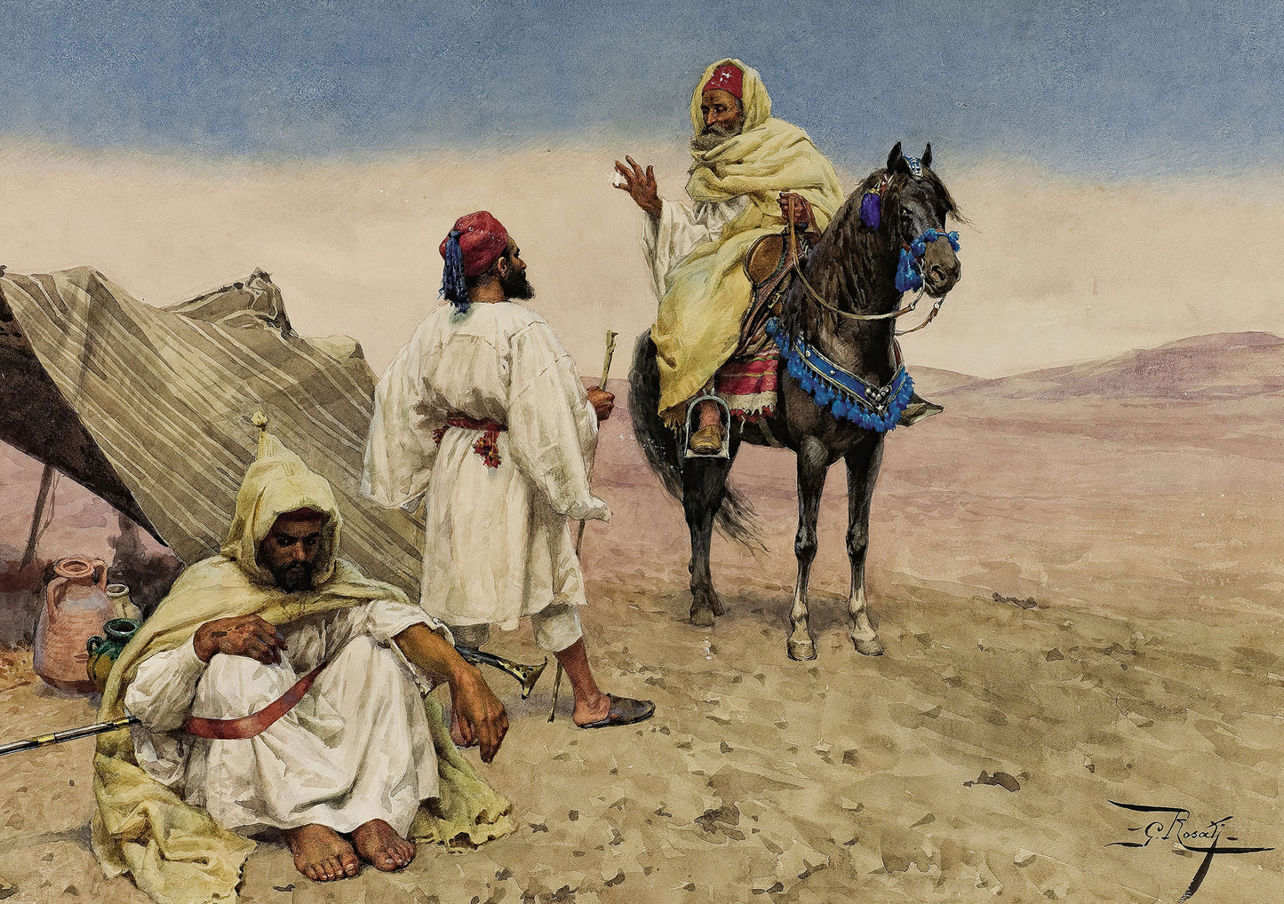 Desert Nomads by Giulio Rosati