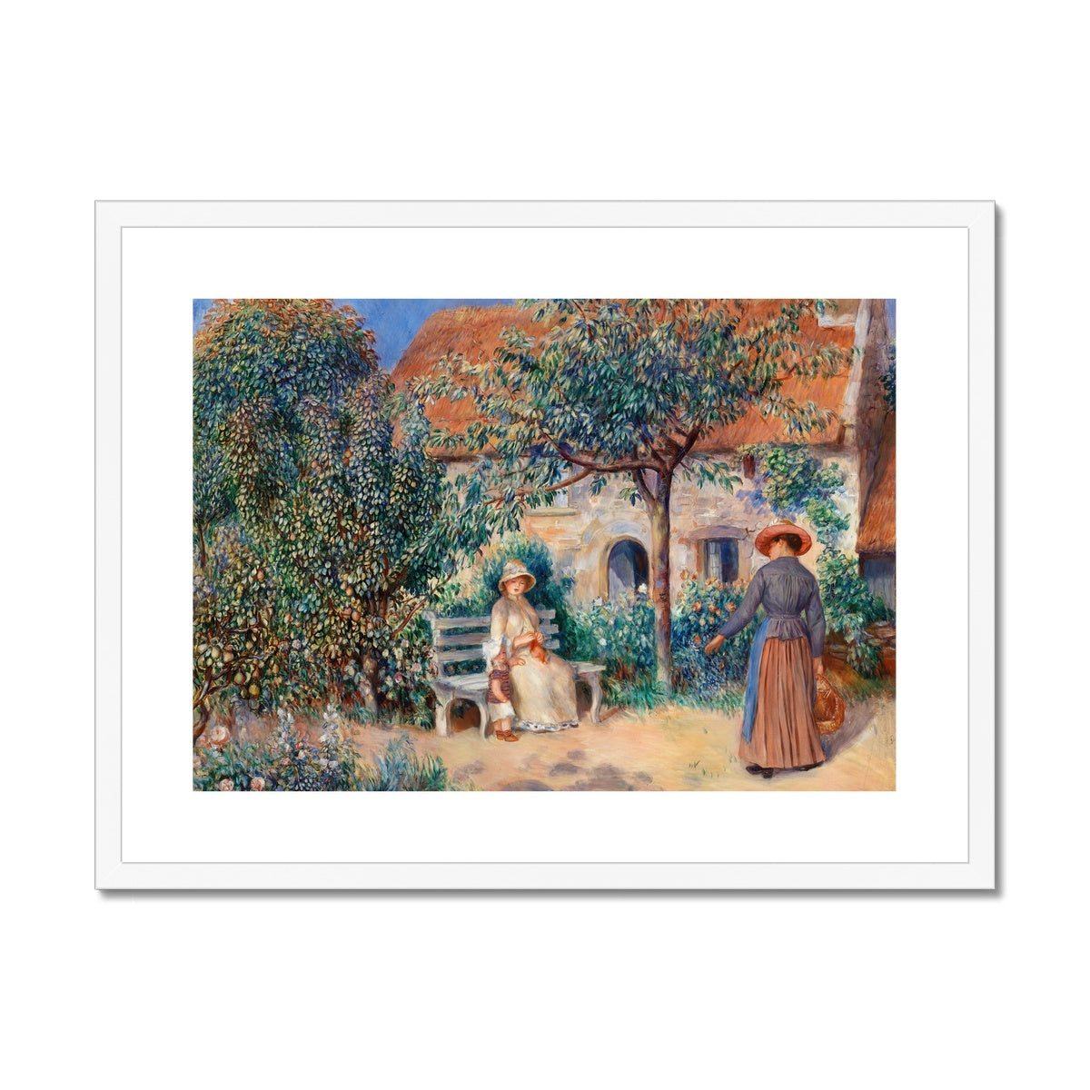 In Brittany (En Bretagne) by Pierre-Auguste Renoir Framed & Mounted Print