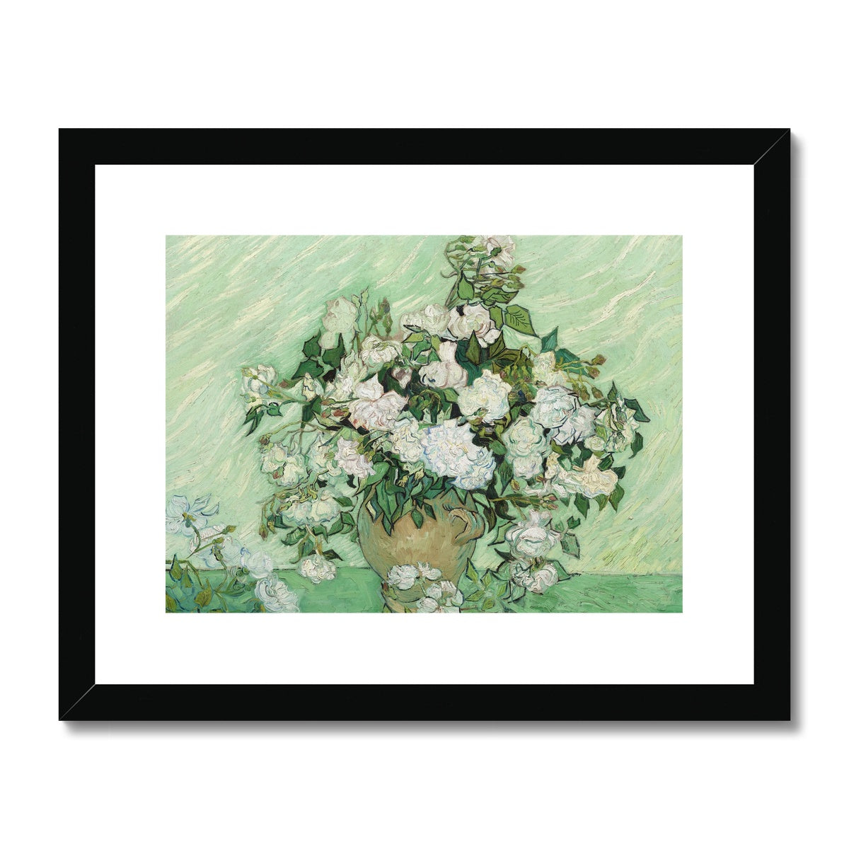 Roses by Vincent van Gogh Framed & Mounted Print