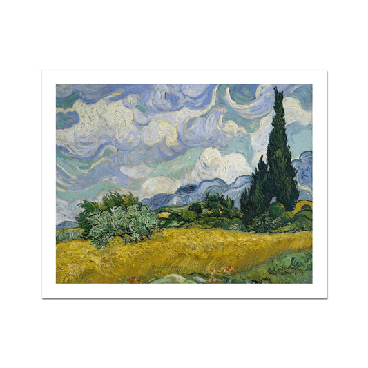 Wheat Field with Cypresses by Vincent van Gogh Fine Art Print