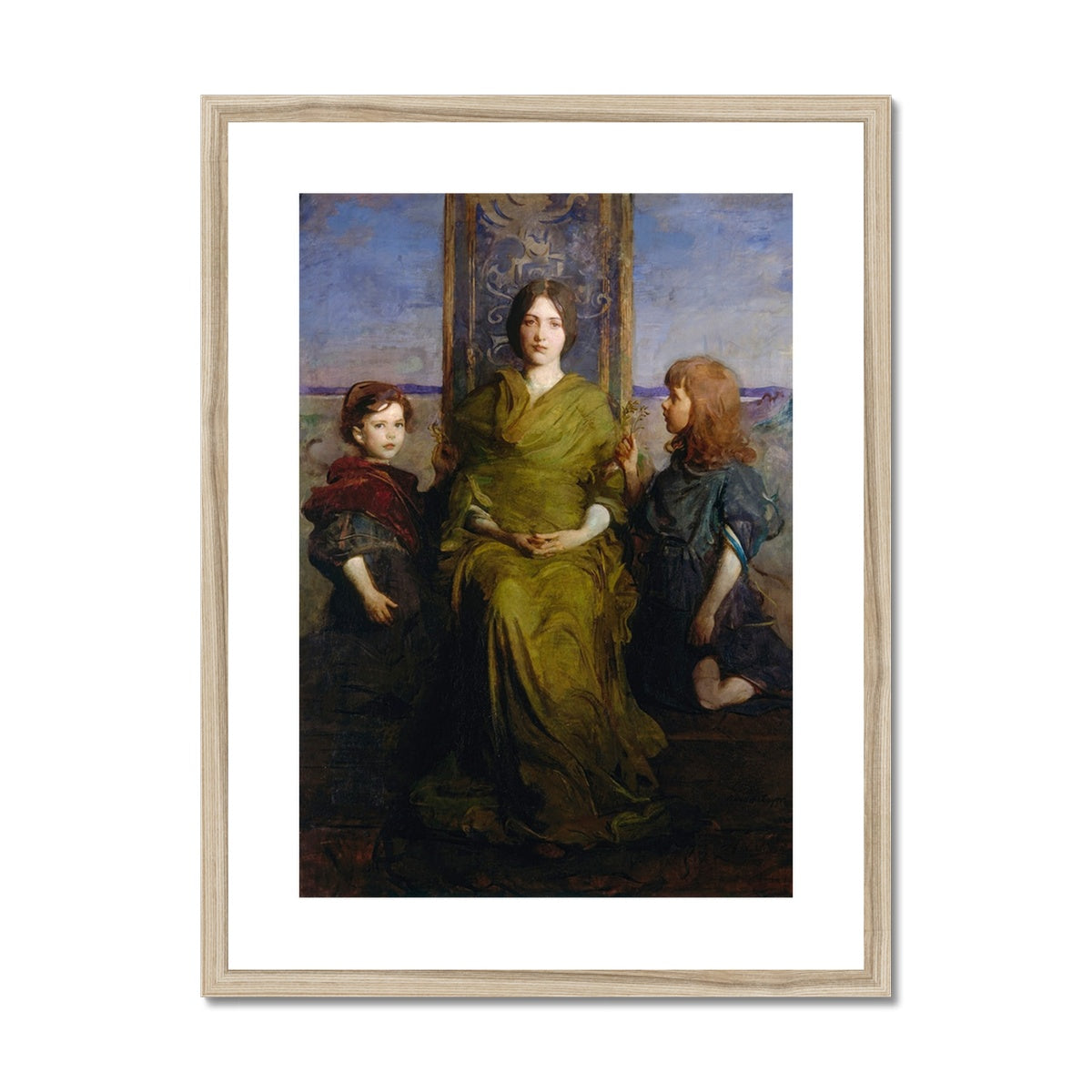 Virgin Enthroned by Abbott Handerson Thayer Framed & Mounted Print