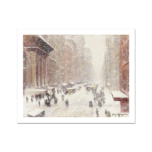 Snow Storm On The Avenue by Guy Carleton Wiggins Fine Art Print