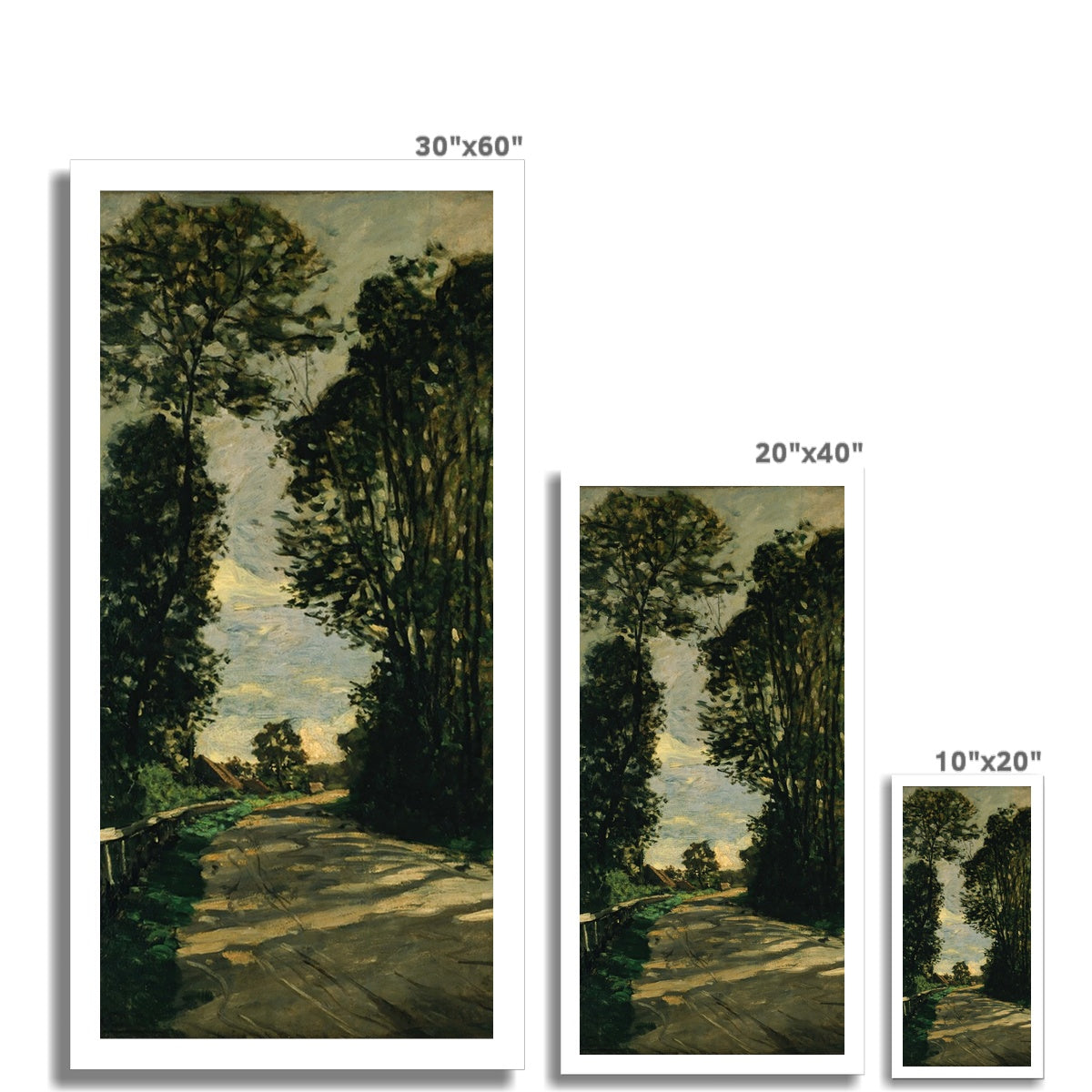 Walk (Road of the Farm Saint-Siméon) by Claude Monet Fine Art Print