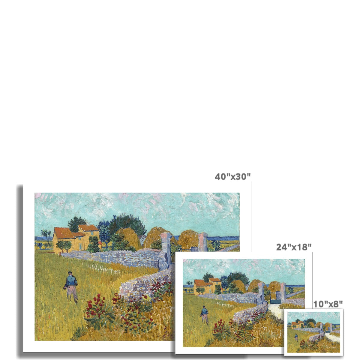 Farmhouse in Provence by Vincent van Gogh Fine Art Print