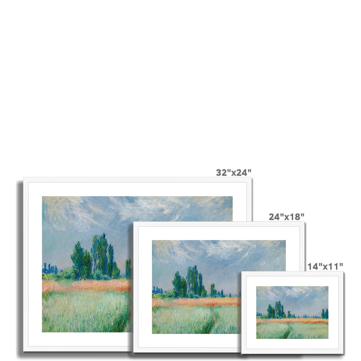 Champ De Blé by Claude Monet Framed & Mounted Print