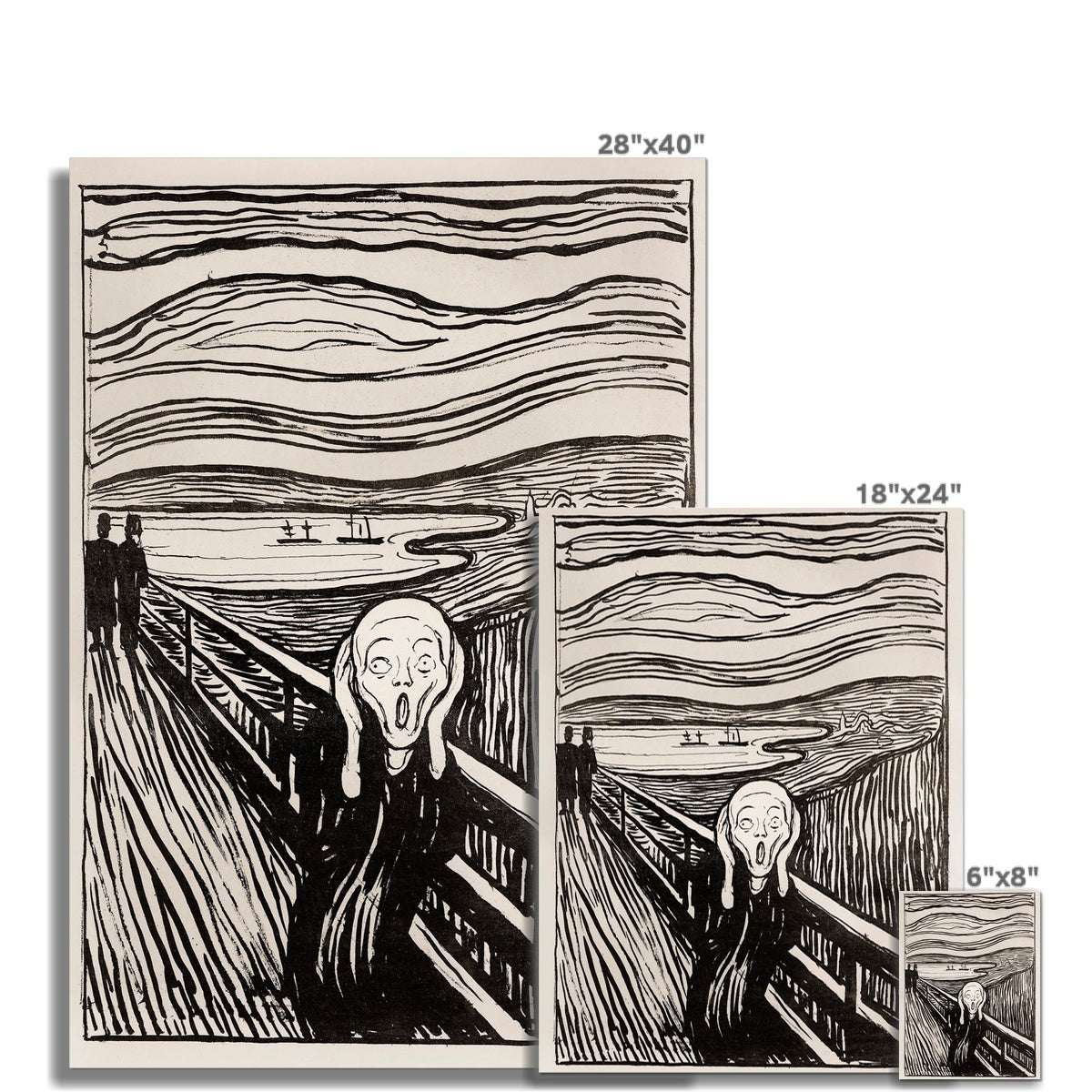 The Scream (1895) by Edvard Munch Fine Art Print