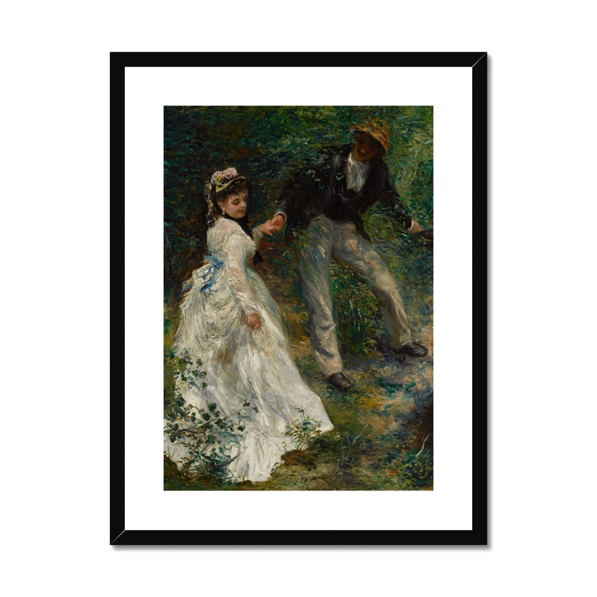 La Promenade by Pierre-Auguste Renoir  Framed & Mounted Print