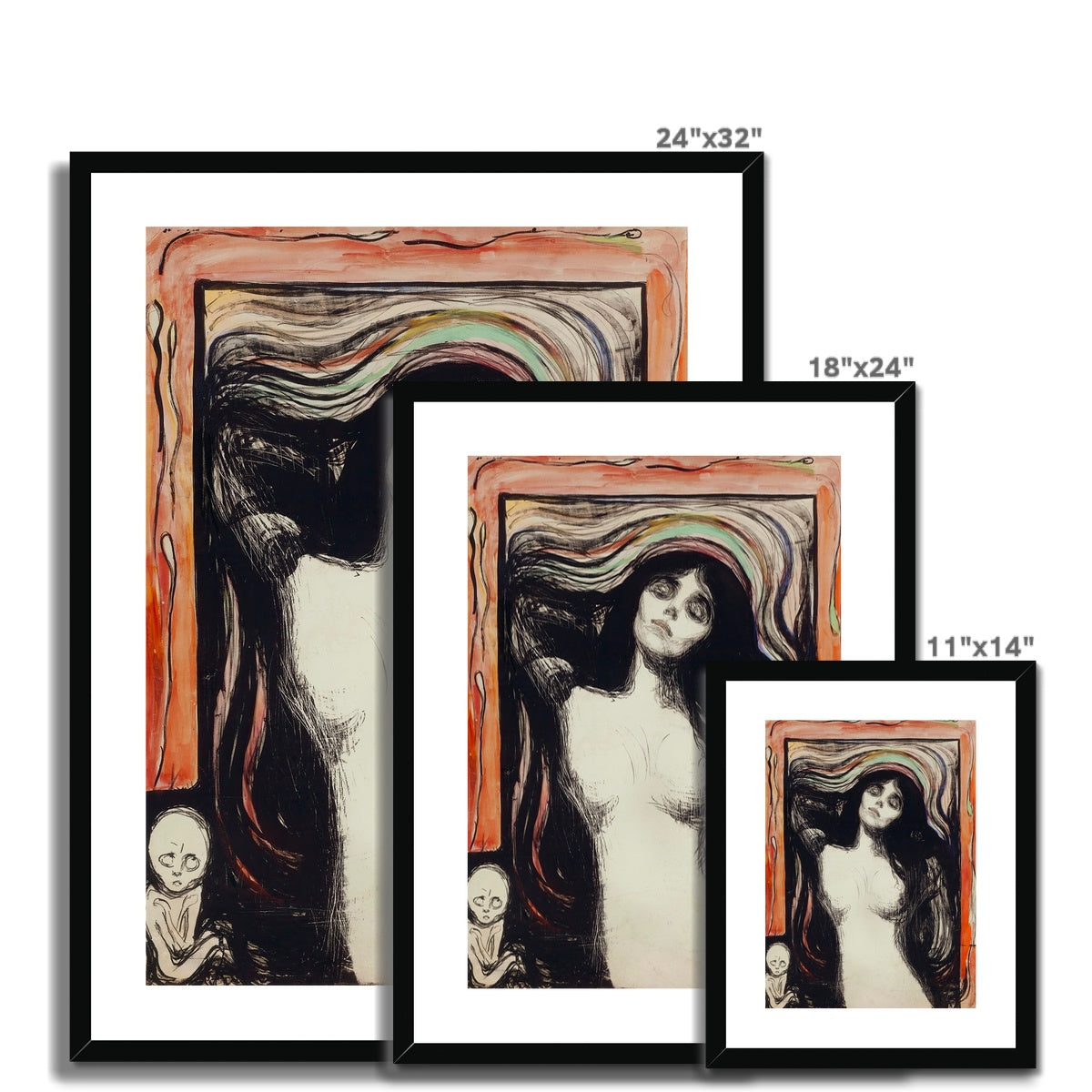 Madonna by Edvard Munch Framed & Mounted Print