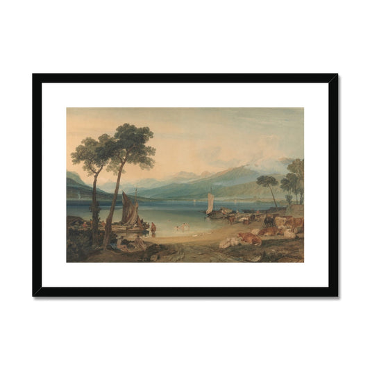 Lake Geneva and Mount Blanc by Joseph Mallord William Turner Framed & Mounted Print