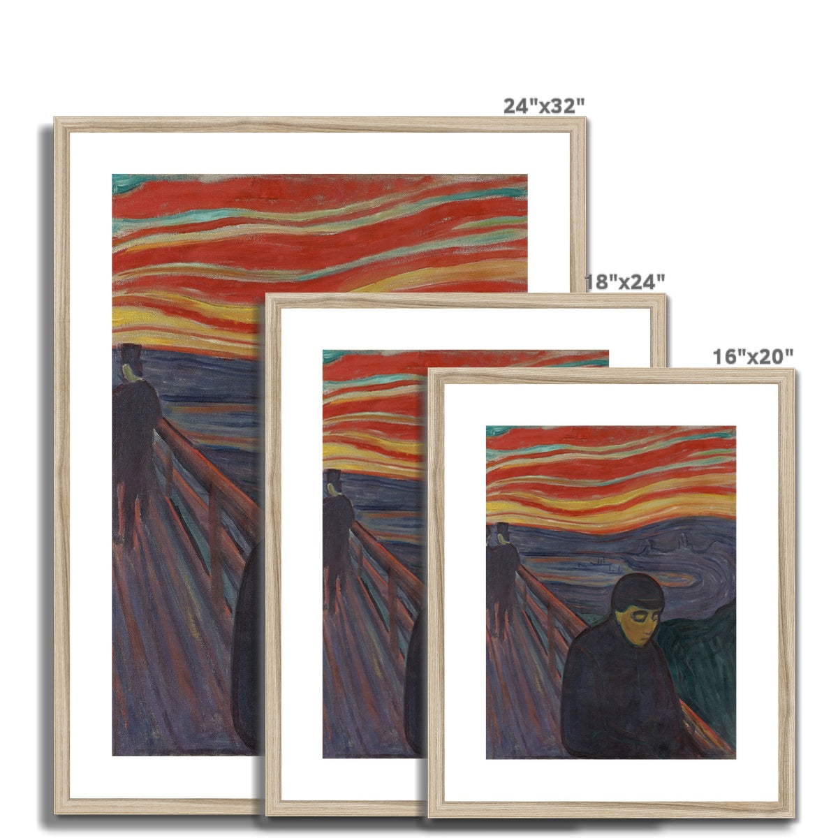 Despair by Edvard Munch Framed & Mounted Print