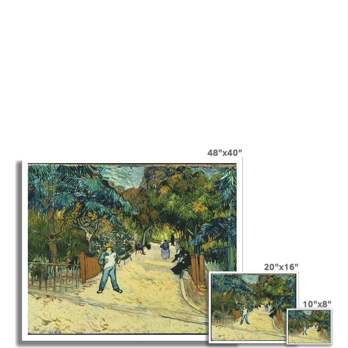 Entrance to the Public Gardens in Arle by Vincent van Gogh  Fine Art Print