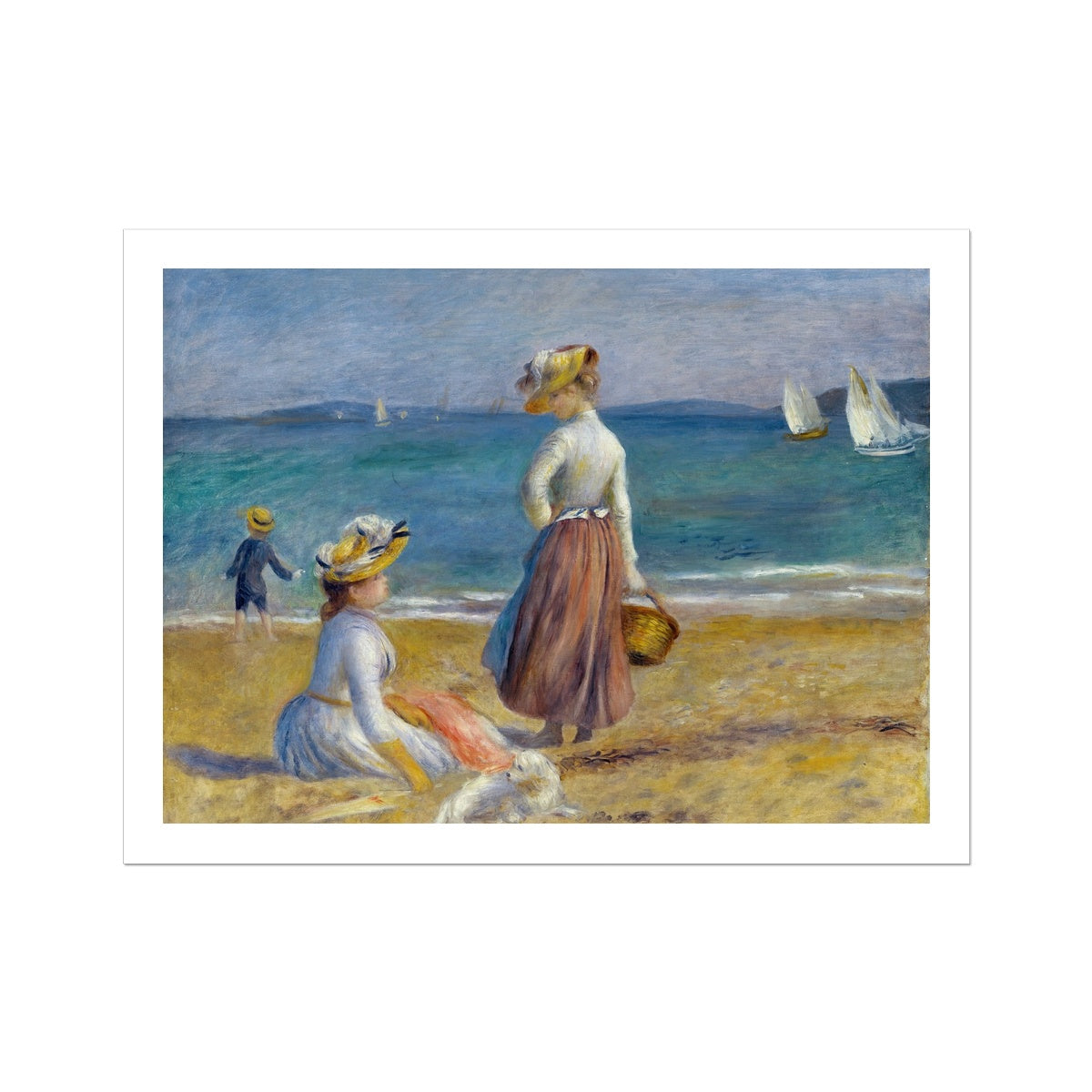 Figures on the Beach by Pierre-Auguste Renoir Fine Art Print