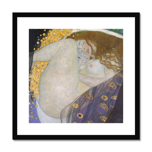 Danae by Gustav Klimt Framed & Mounted Print