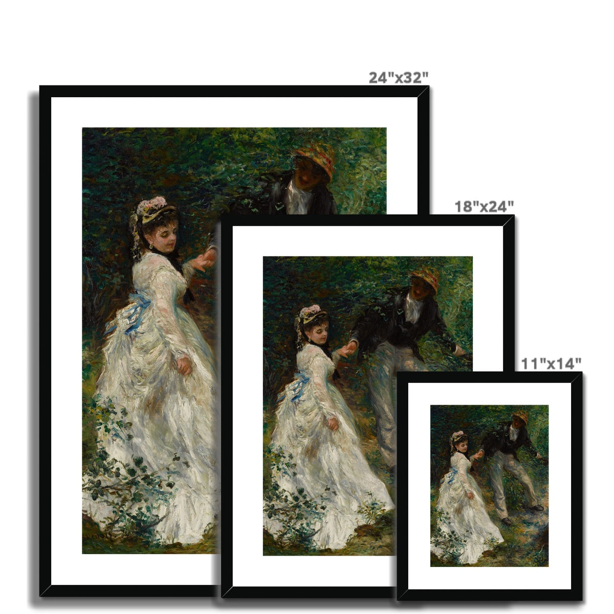 La Promenade by Pierre-Auguste Renoir  Framed & Mounted Print