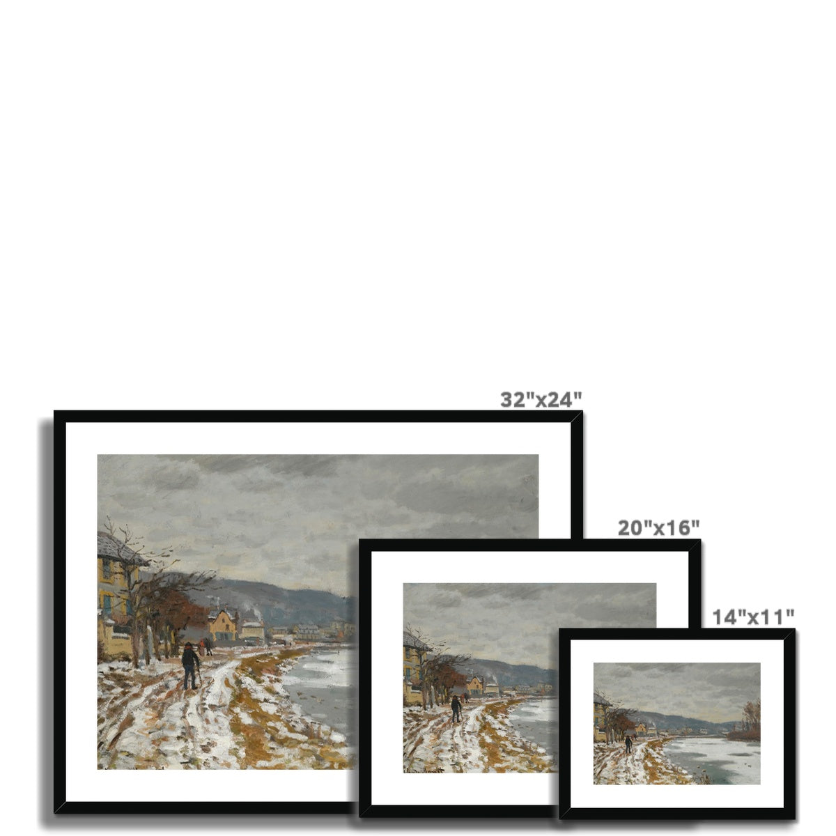 La Seine À Bougival by Claude Monet Framed & Mounted Print