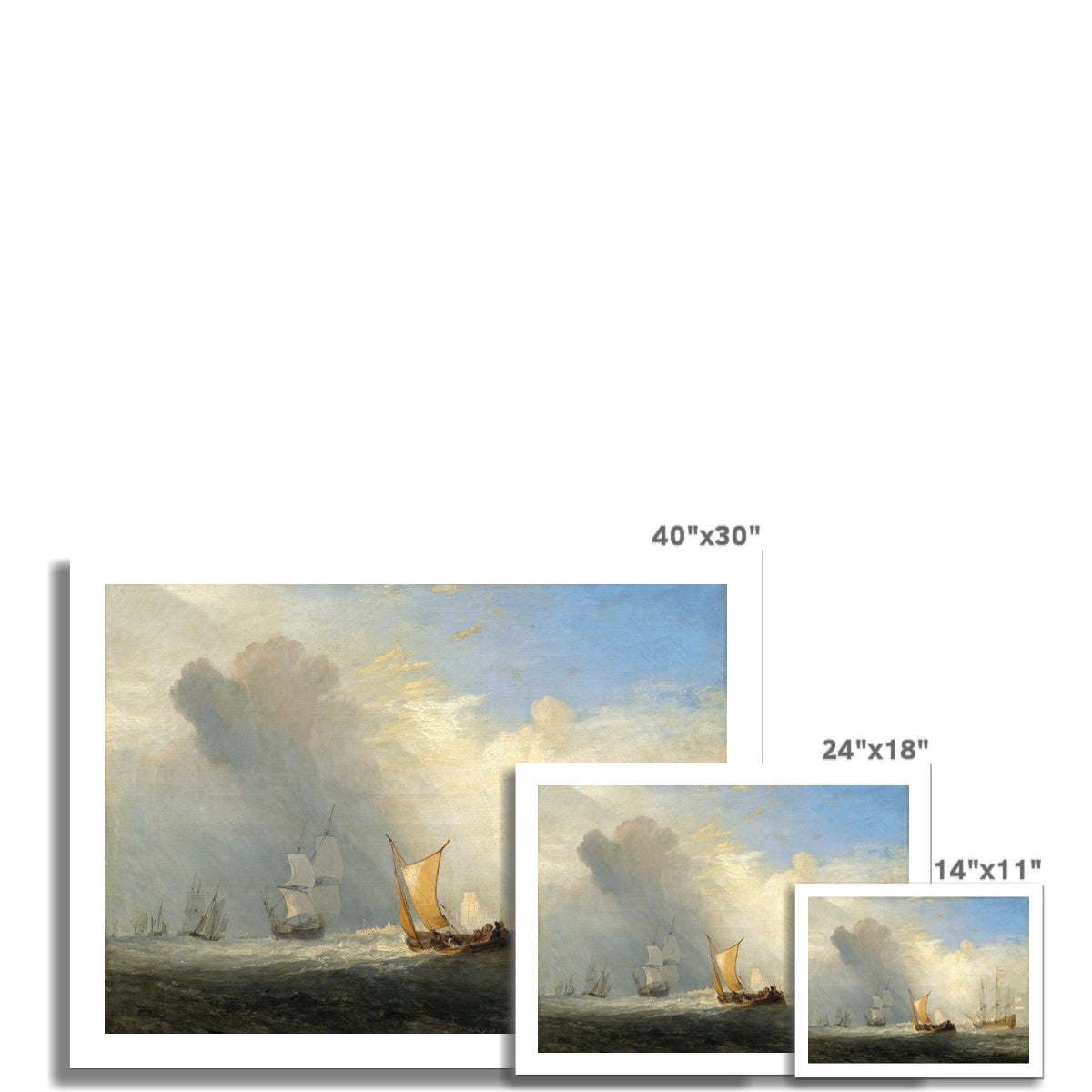 Rotterdam Ferry-Boat by Joseph Mallord William Turner Fine Art Print