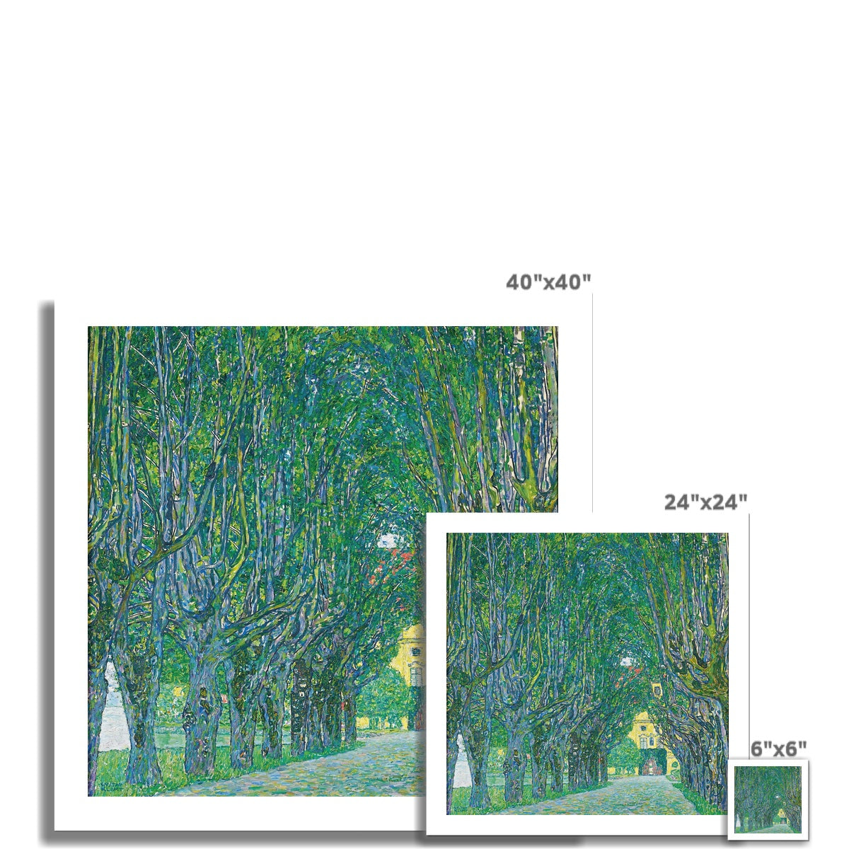 Avenue to the Kammer Castle by Gustav Klimt Fine Art Print