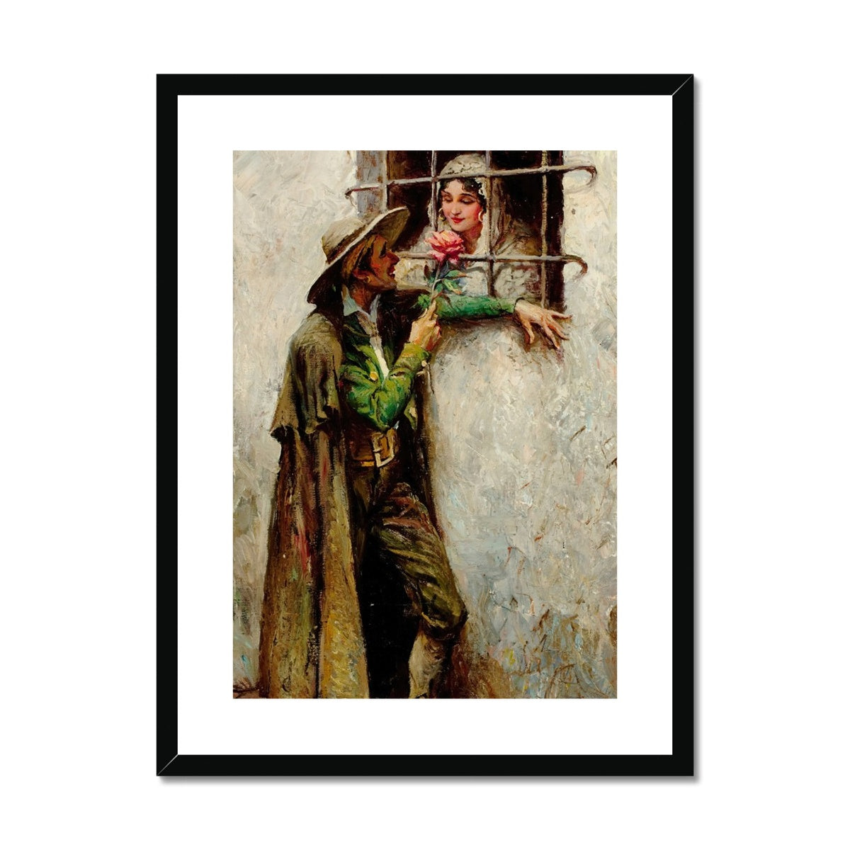 At the Window by William Henry Dethlef Koerner Framed & Mounted Print