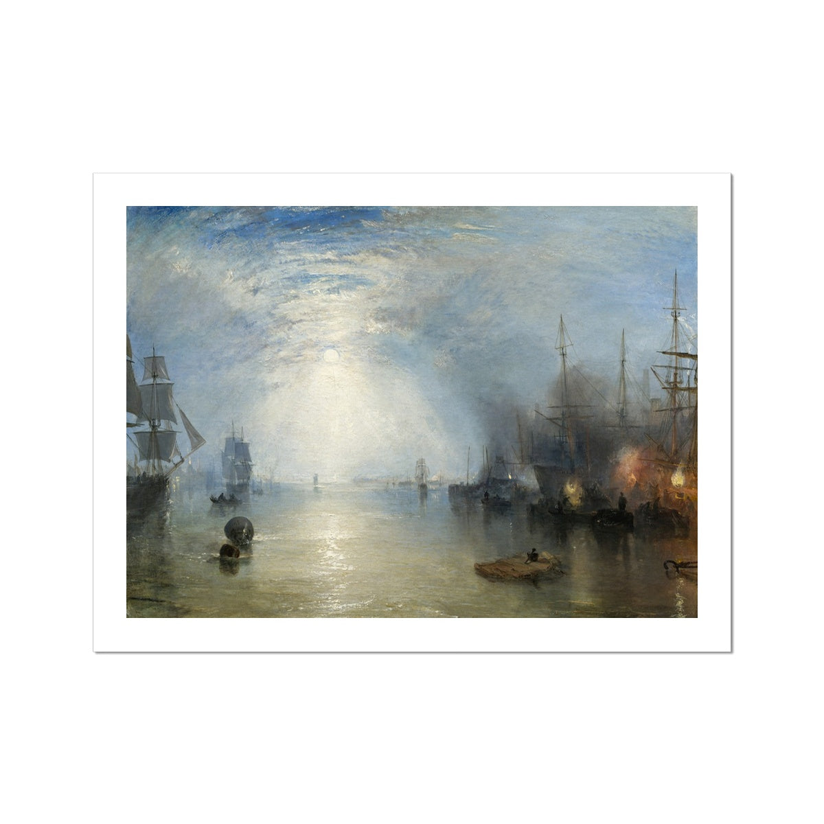 Keelmen Heaving in Coals by Moonlight by Joseph Mallord William Turner Fine Art Print