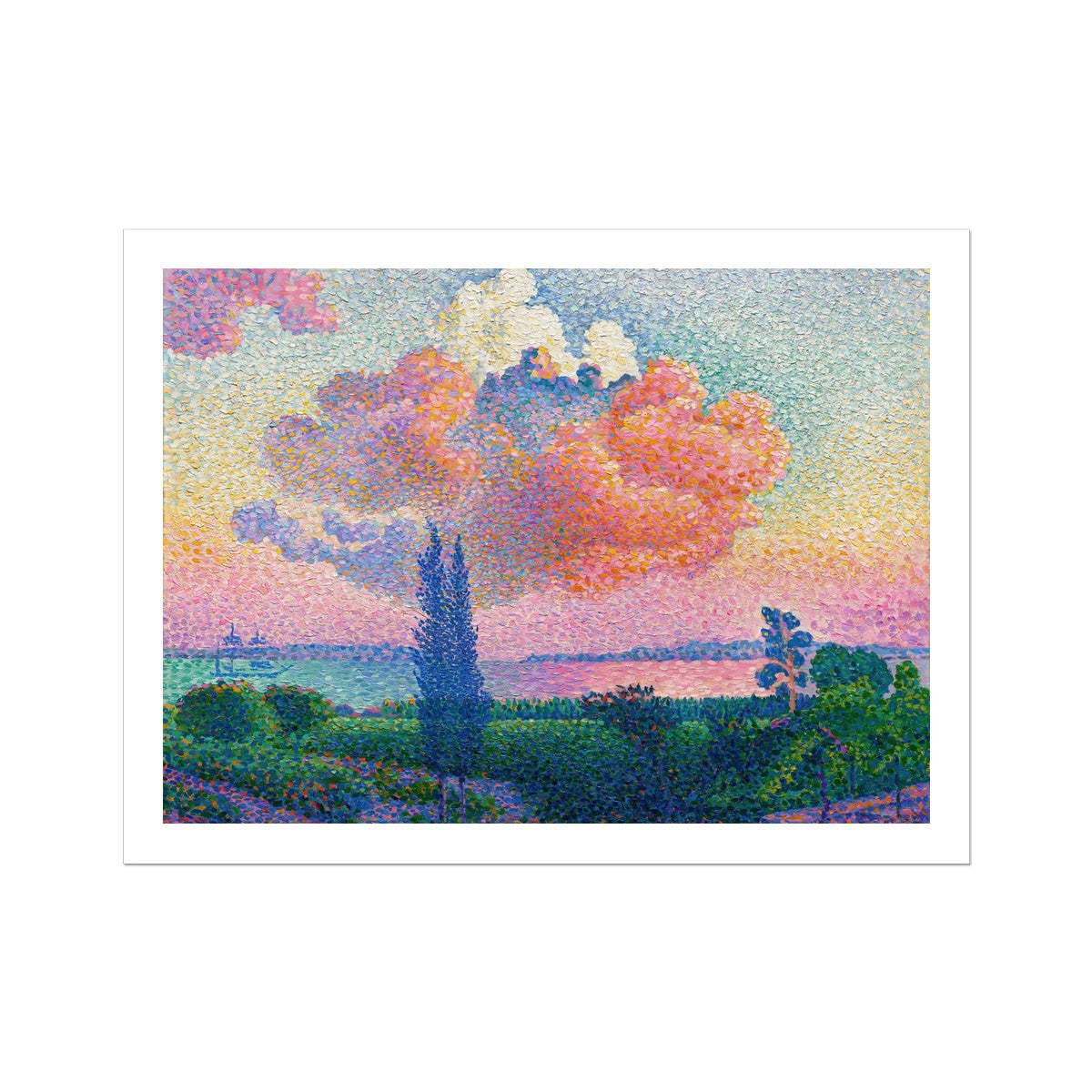 The Pink Cloud by Henri-Edmond Cross Fine Art Print