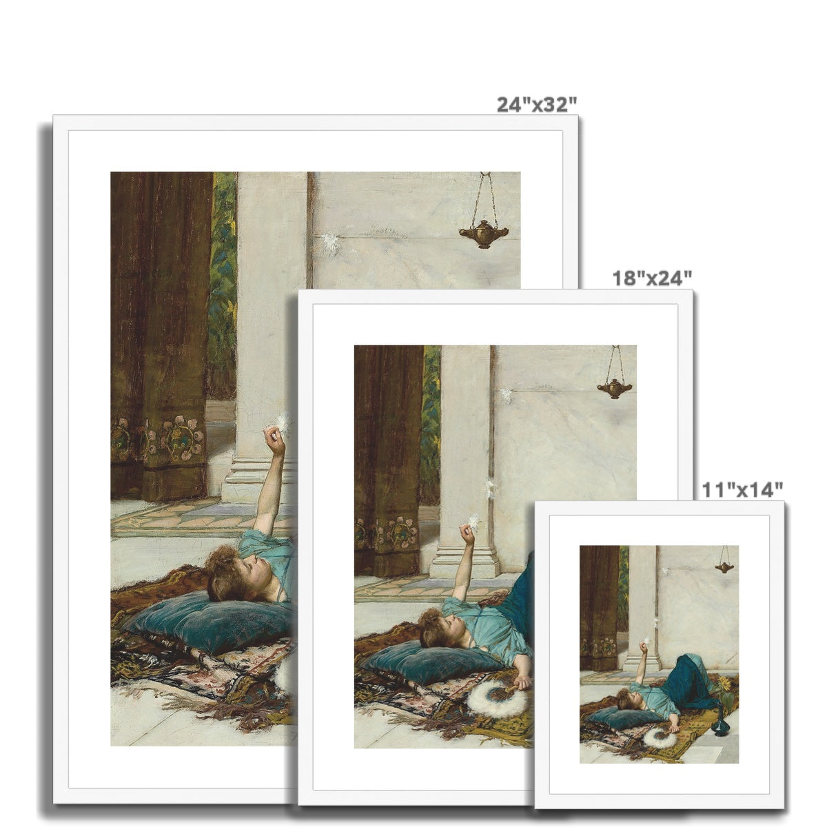 Dolce Far Niente (1879) by John William Waterhouse Framed & Mounted Print