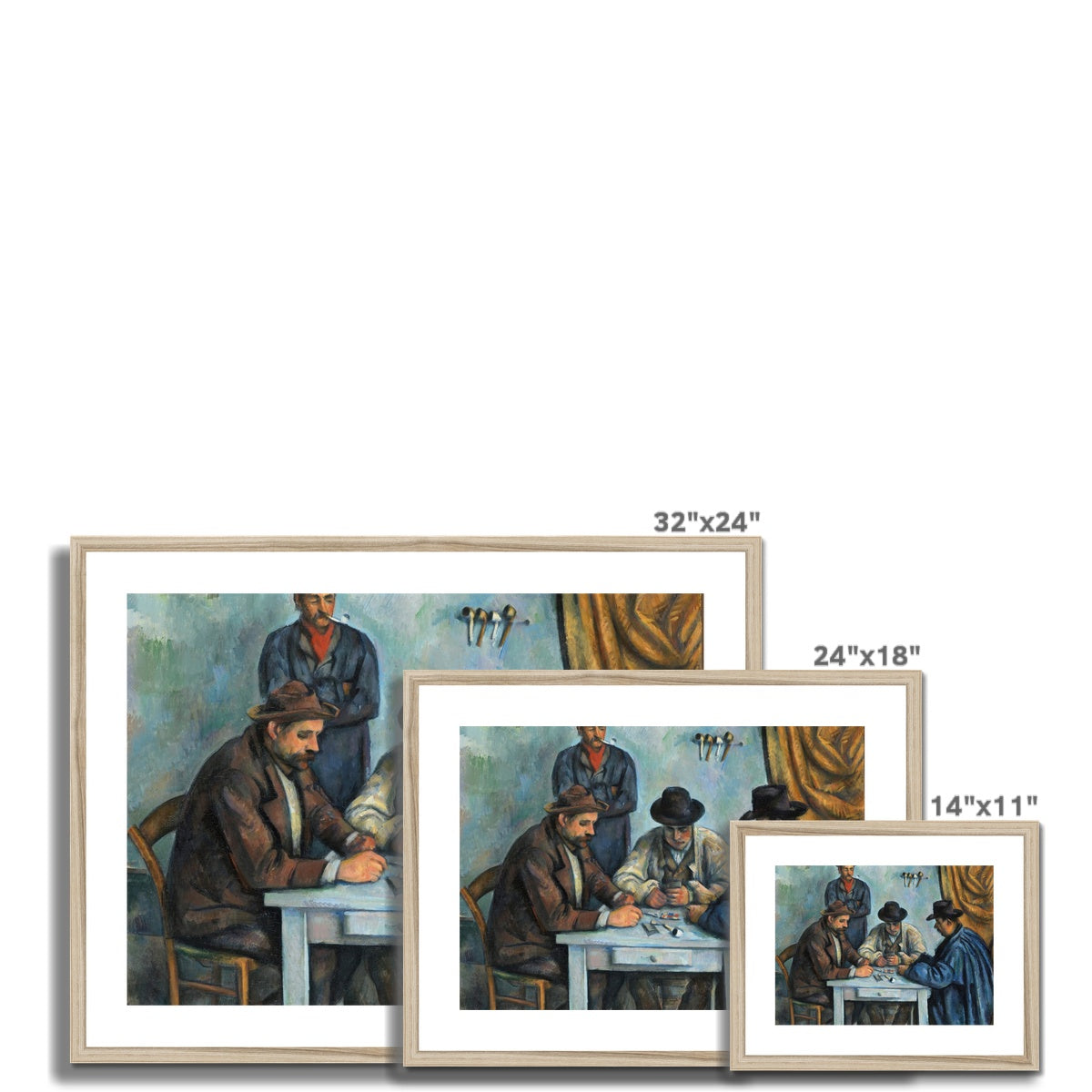 The Card Players by Paul Cézanne Framed & Mounted Print