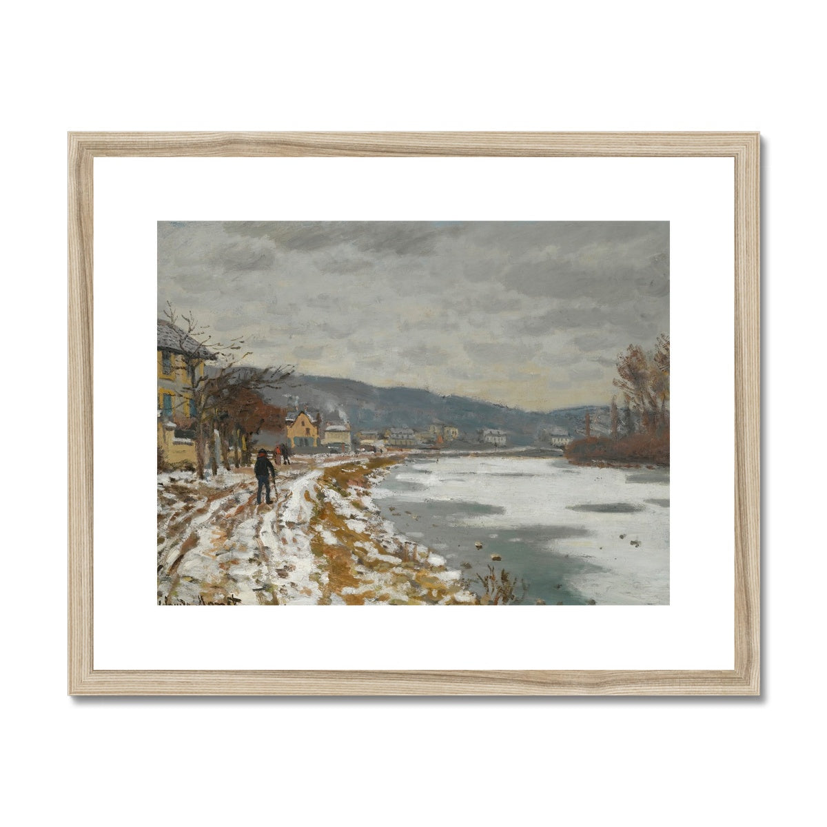 La Seine À Bougival by Claude Monet Framed & Mounted Print