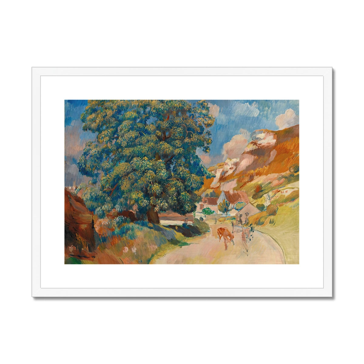 Le Grand Arbre Au Bord De La Route by Pierre-Auguste Renoir Framed & Mounted Print